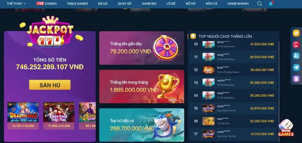 Thưởng nạp lại và hoàn trả mb66b app